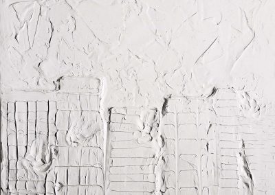Pietro Calabretta, Le cattive maniere, 2014, acrilico su vetro, 50x50 cm