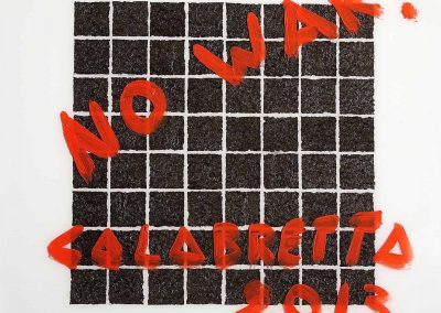 Pietro Calabretta, No war! verso