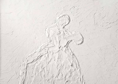 Pietro Calabretta, Pietastasi, 2017, acrilico su vetro, 40x50 cm