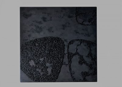 Paola Tangocci, OPERA 8, olio su tela, 100x100 cm